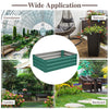 Galvanized Steel Raised Garden Bed Metal Patio Backyard Flower Vegetable Planter