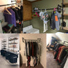 120CM Industrial Pipe Clothing Rack Wall mounted Clothes Hanging Display Rack.