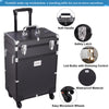 2 in 1 Trolley Case Professional Makeup Cosmetic Hairdressing Vanity on Wheels