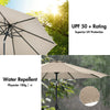 2.7M Parasol Sun Shade Outdoor Garden Patio Round Umbrella Crank Tilt Canopy