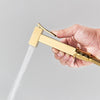 Gold Shower Bidet Handheld Bidet Spray Kit Sprayer Brass Mixer Valve Bathroom