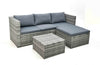 Victoria Rattan Garden Furniture Corner Sofa Lounge Set In/Outdoor Extra Wide