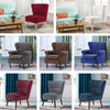 Retro/Vintage Tub Accent Chair Upholstered Padded Armchair Lounge Fabric Sofa UK