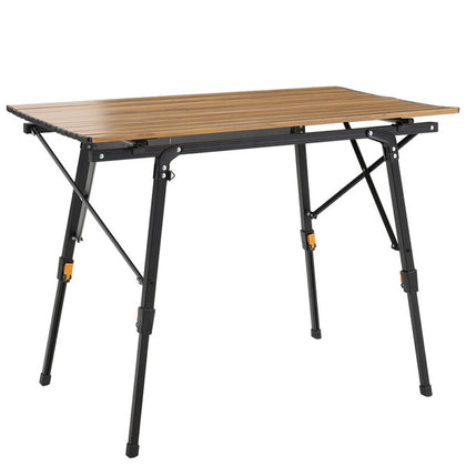 Folding Camping Table Aluminium Outdoor Picnic BBQ Desk + Carry Bag Lightweight