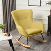 NEW Rocking Chair Upholstered Armchair Leisure Recliner Padded Seat Rocker Chair