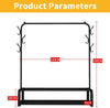 Heavy Duty Clothes Rail with Shelves 5ft Floored Clothing Hanger Garment Rack UK