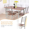 5PCS Dining Table Set Breakfast Kitchen Furniture Dinning Table with 4 Chairs