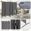 4-Panel Room Divider 173cm Folding Privacy Screen Portable Fiber Wall Divider