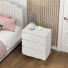 Wood Bedside Cabinet Chest of Drawers Side End Table With Drawers Black White