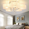 Hexagon LED Chandelier 3+2 Colour Changing Lamp w/Crystal Droplet Decor UK