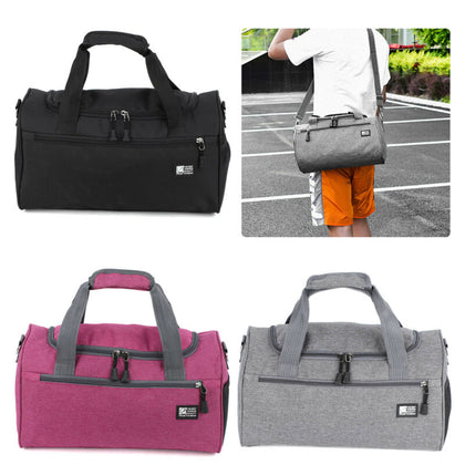 Women Men Barrel Bag School Sports Gym Handheld Bag Duffle Holdall Foldable Bag