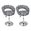 2 Pcs Bar Stools Breakfast Kitchen Padded Barstools Swivel Gas Lift Rest Chairs