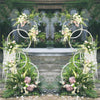 Anti-rust Sturdy 8 Circle Hoop Wedding Arch Frame Balloon Flower Stand Backdrop