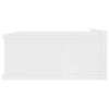 2pcs Floating Nightstands Wall-Mounted Shelf Table with Drawer Chipboard Bedroom