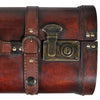 Retro Wooden Treasure Chest Vintage Storage Box Trunk Coffee Table Lockable UK