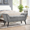 Buttoned Fabric Bay Window Seat Bed End Sofa Bench Side Chair Footstool Footrest