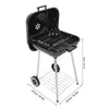 Portable Charcoal Barrel BBQ Grill Garden Barbecue Mini Smoker W/Wheels