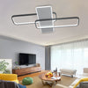 Metal Frame Arc Round Rectangle LED Ceiling Light Chandelier Living Room Decor