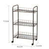 5 Tiers Shelf Salon Beauty Trolley Spa Storage Rolling Cart for Kitchen Bathroom