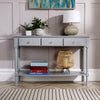 Stylish Grey Painted Wooden 3 Drawer Hallway Console Table Side Desk Undershelf