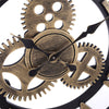 Metal&Wood Garden Wall Clock Roman Large Indoor Outdoor Numerals Giant Open Face