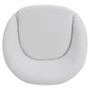 Teddy Velvet Single Sofa Swivel Tub Round Back Armchair White Leisure Chair