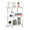 3 Tiers Bookshelf Bookcase Industrial Display Unit Storage Unit White Livingroom