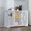 White Cabinet Sideboard Modern Cupboard Wood Furniture Unit Storage 3 Doors Home