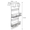 Kitchen Refrigerator Fridge Hanging Rack Shelf Side Storage Multi-Layer Organize