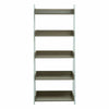 5 Tier Shelf Unit Ladder Shelf Bookshelf Plant Stand Metal Structure Grey Oak