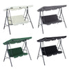 Patio Metal Swing Chairs Outdoor Hammock 3 Seater Canopy Garden Bench Sunshade