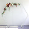 Double-tube Hexagon Wedding Flower Stand Pedestal Centrepiece Plinth Decor