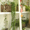 2Pcs Artificial Hanging Plant Fake Succulent String of Pearls Wedding Home Decor