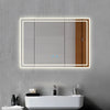 Bluetooth Bathroom Mirror with LED Light 3 Colors Touch Sensor Demister Pad