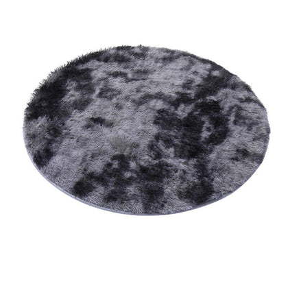 Circle Round Shaggy Rug Living room Bedroom Carpet Floor Fluffy Mat Anti-Skid UK