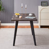2pcs Faux Leather/Velvet Dining Chairs Soft Padded Metal Legs Restaurant Chair