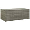 2023 Garden Storage Box Poly Rattan Grey Patio Storage Chest Durable