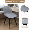 4x Accent Chair Lounge Office Dining Chairs Plastic Backrest Seat Home Furniture