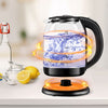 1.8L Glass Electric Kettle w/ Boil-Dry Protection Blue LED Indicator Light 1800W