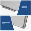 Double Sided Magnetic Whiteboard Aluminum Hanging Board W/ Magnets Pens & Eraser