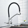3 Way Water Filter Tap Kitchen Drinking Taps Sink Mixer Swivel Spout 2 Handles