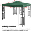 3x3m Gazebo Top Cover Roof 1/2 Tier Canopy Replacement Pavilion Camping·Garden-