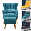 Retro/Vintage Tub Accent Chair Upholstered Padded Armchair Lounge Fabric Sofa UK