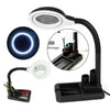 Adjustable 5X/10X Magnifier Magnifying Glass Light Desk Lamp With 40 LED Lights