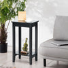 2 PCS Versatile 2-Tier Tall Side Table End Table Narrow Beside Storage Table
