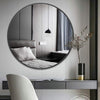 Decorative Black Framed Wall Bathroom Mirror Makeup Vanity Washroom Bedroom Home