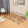 Pet Playpen Fence DIY Playpen Puppy Dog Cat Animal Cage Exercise Metal PP Indoor