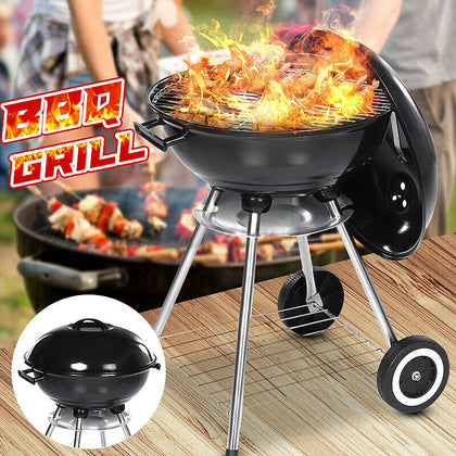 80CM HEIGHT KETTLE BARBECUE BBQ GRILL OUTDOOR CHARCOAL PATIO COOKING ROUND