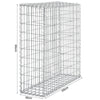 Galvanised Steel Gabion Basket Cage Mesh Wire Stone Basket Outdoo Wall Retaining