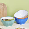 4Pcs Square Salad Bowl Plastic Cereal Bowl Reusable Snack Bowl with Lid brTir